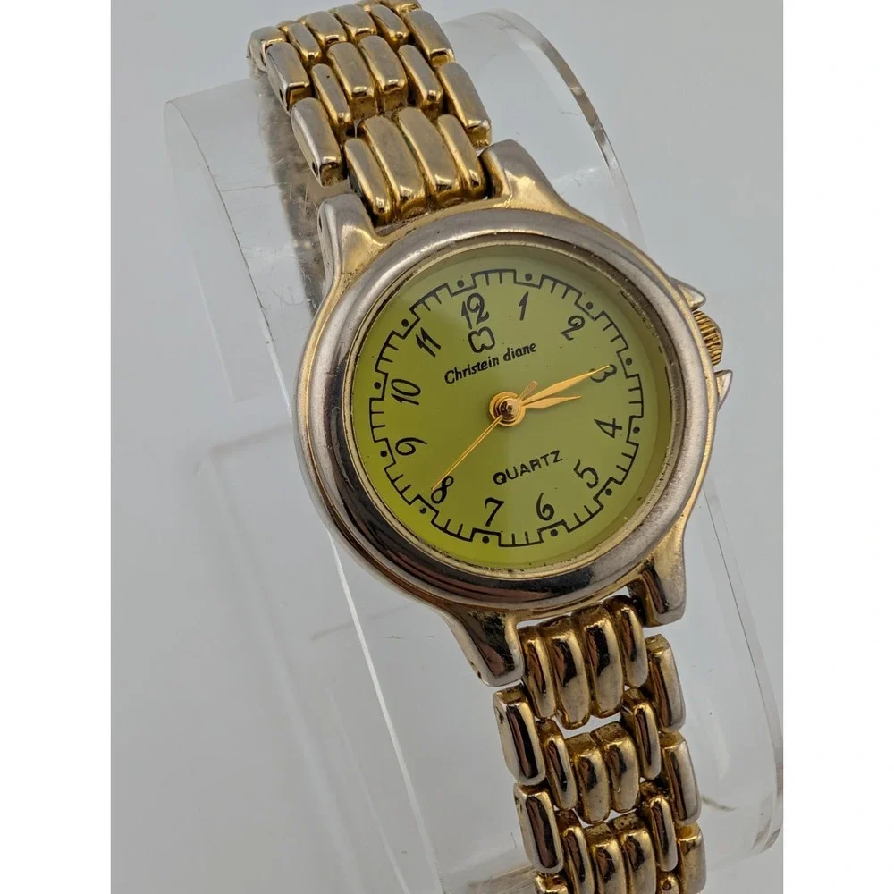 Christein Diane Watch Womens 25mm Case Gold 6.25